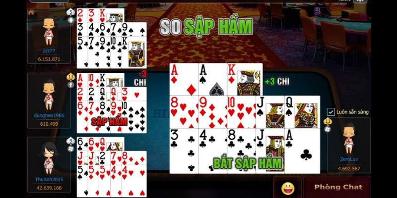 Luật chơi cơ bản trong game bài Mậu Binh online