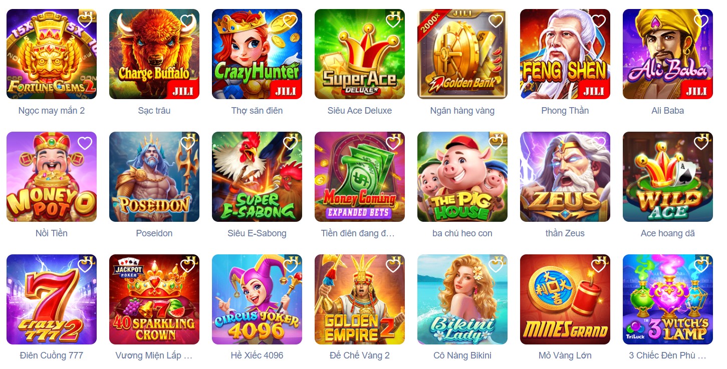 Nổ hũ đa dạng với nhiều thể loại